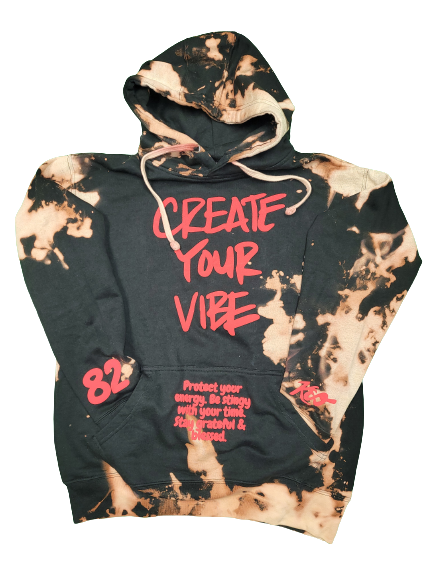 "Create Your Vibe" Tye Dye Hoodie
