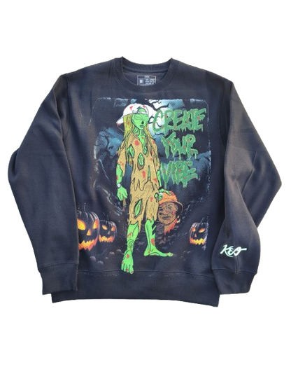 "Halloween Avatar Zombie" Tee/Crewneck