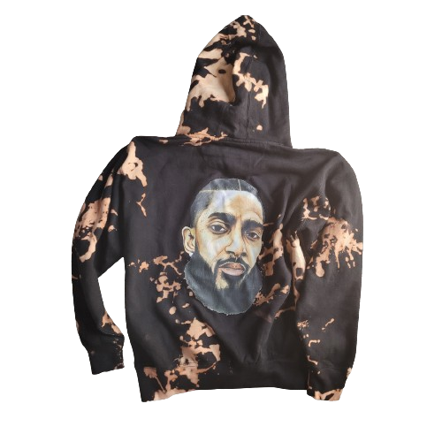 "Nipsey Hussle"  Tye Dye Hoodie